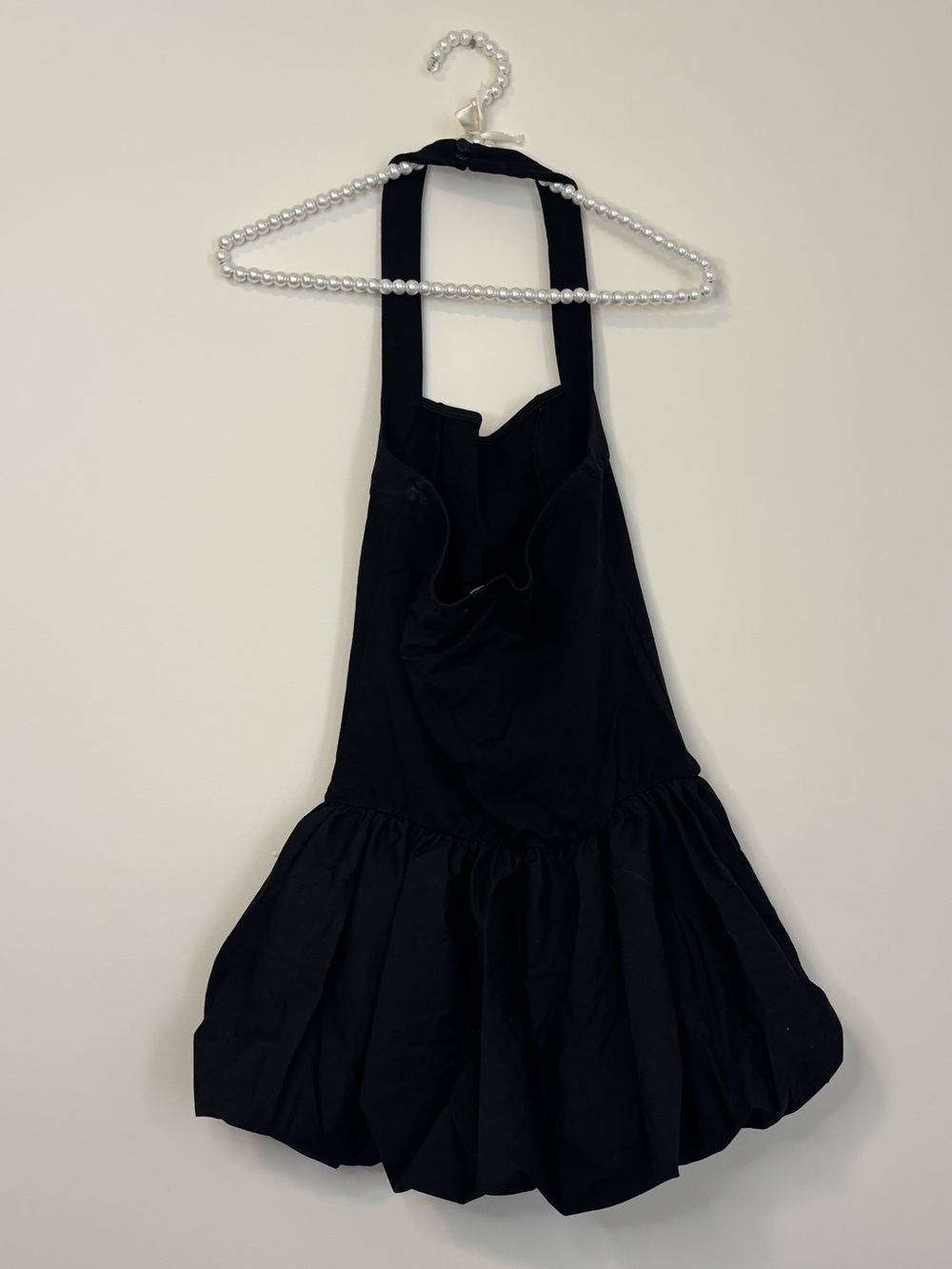 GLG Women Black Halter Style Balloon Mini Dress - Picture 9 of 10